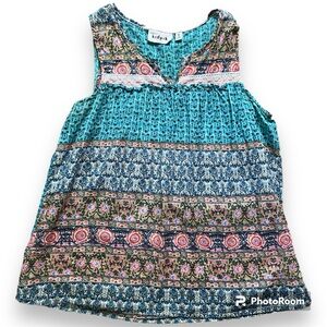 Kidpik Boho sleeveless top size XL 14